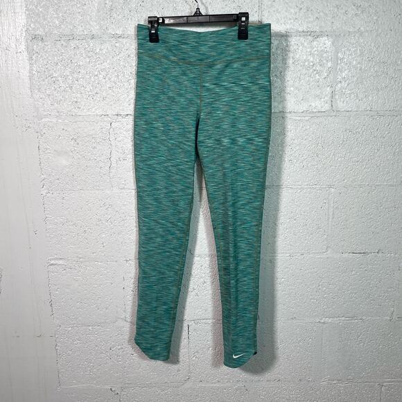 Nike One Girls' Dri-FIT training  Legging Green/white XL - Picture 5 of 11